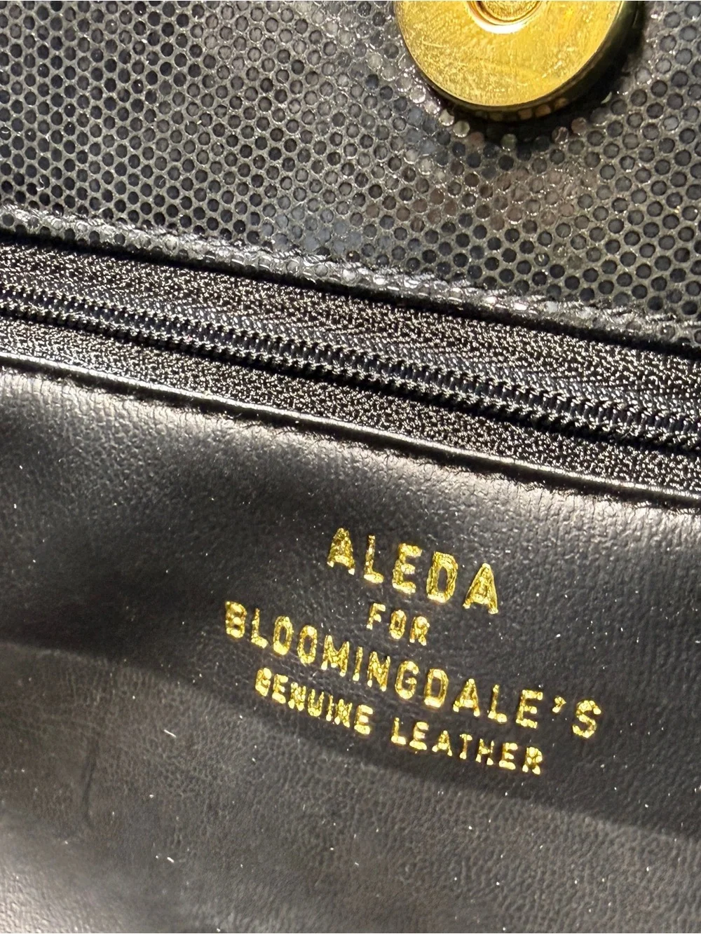 Aleda Patent Black Tote with Tortoise Lucite Chain Straps